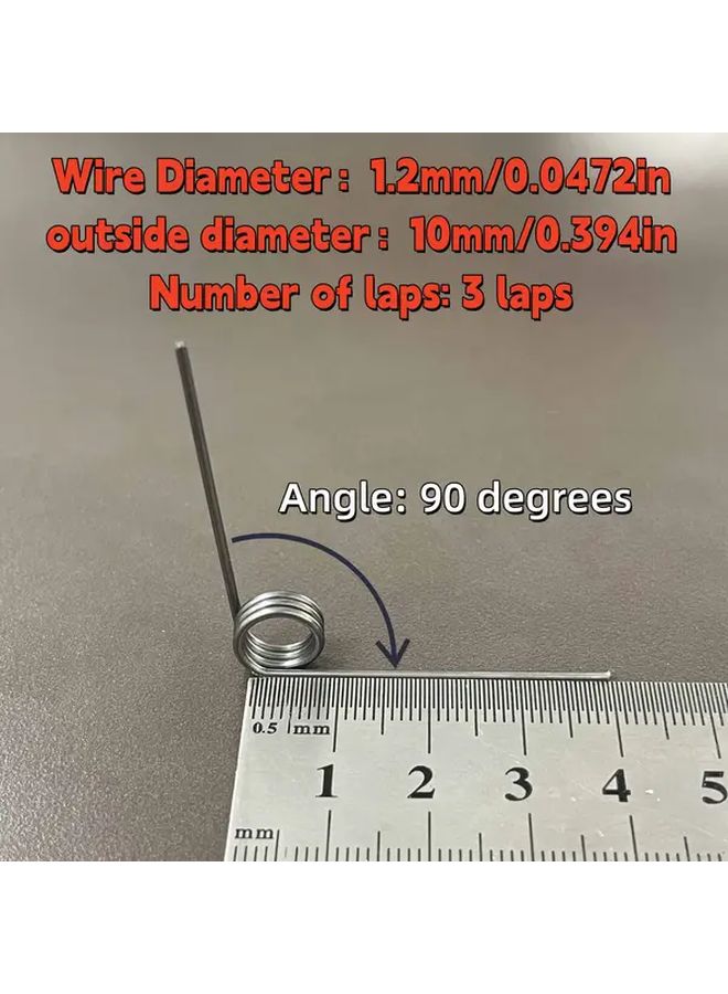 1 8mm Wire Diameter 10mm Ring 3 Circle Design 5pcs - Image 2
